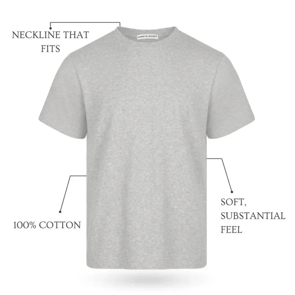 ATHLETIC GREY LOOPWHEELED T-SHIRT 2-PACK